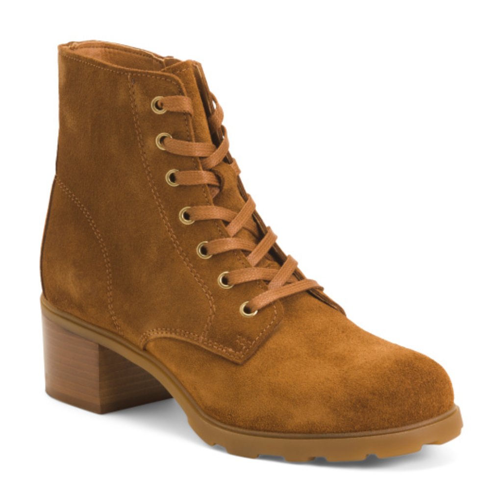 Otbt Made In Portugal Suede Arc Lace Up Booties